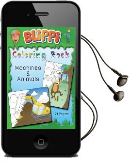 Blippi Coloring Book: Animals & Machines Audiobook download free by Blippi