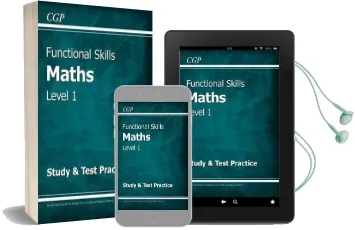 Functional Skills Maths Level 1 - Study & Test Practice Audiobook download free by Cgp Books